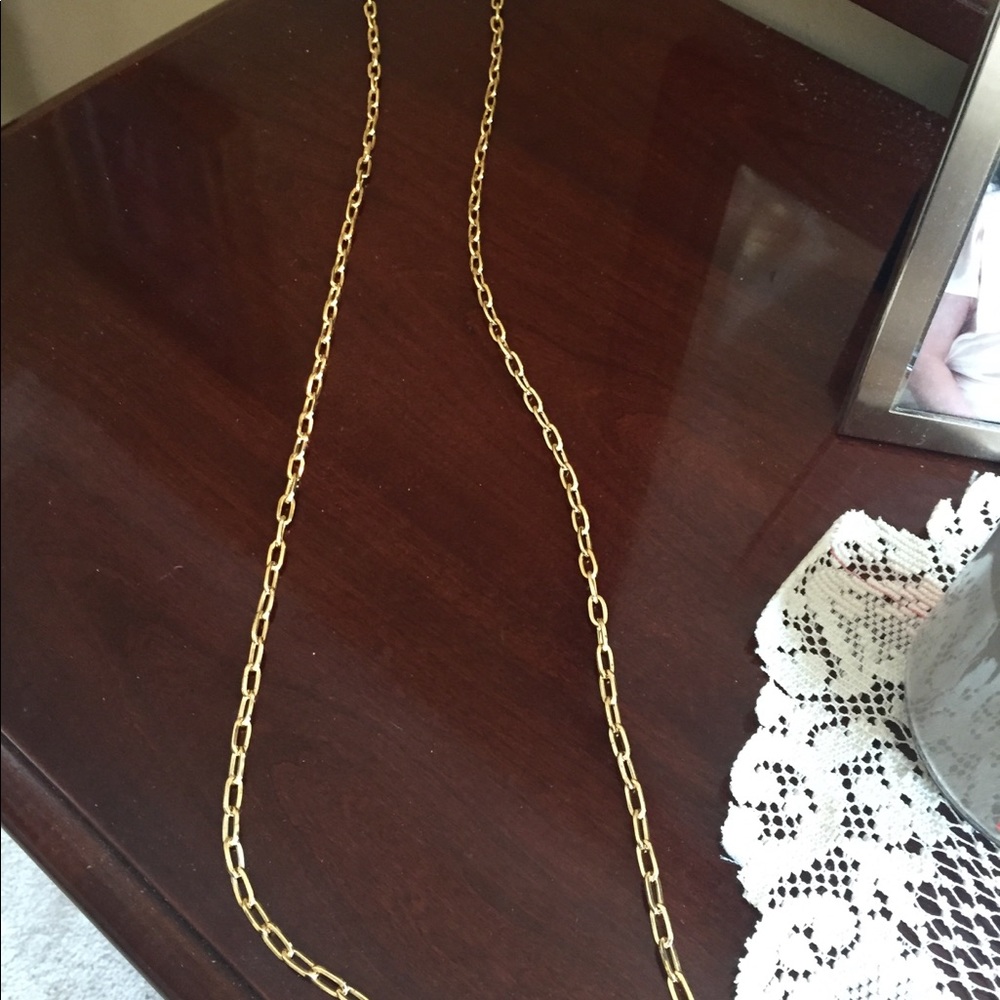 Wonderful gold long necklace